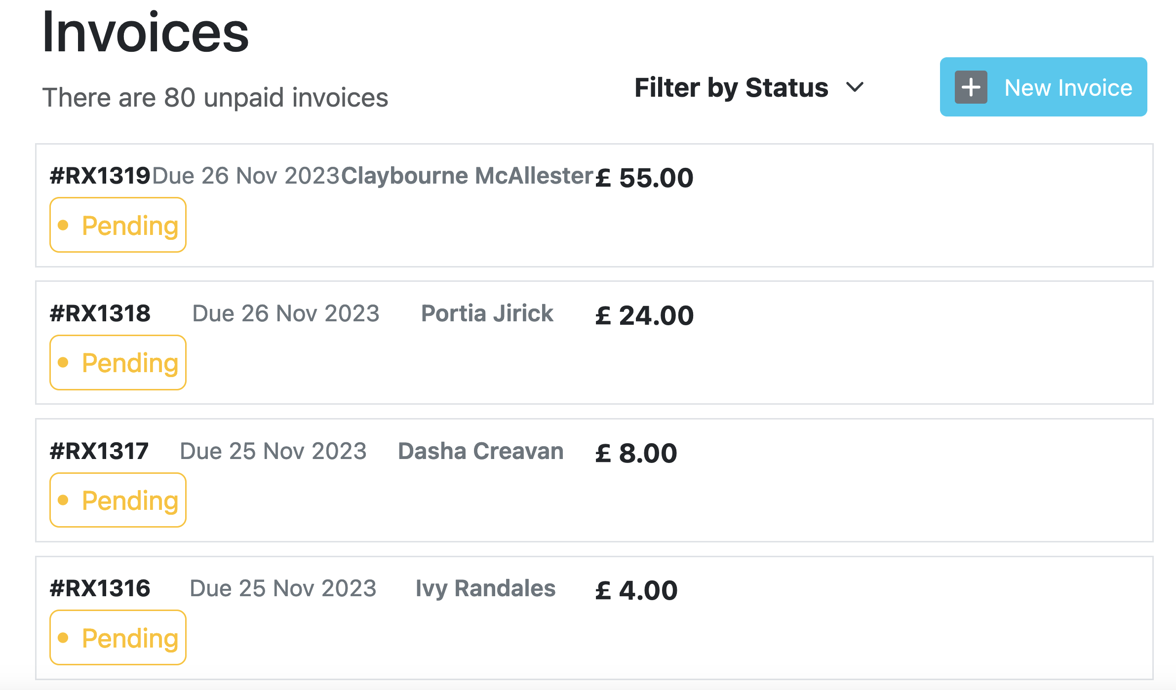 Screenshot of Example C